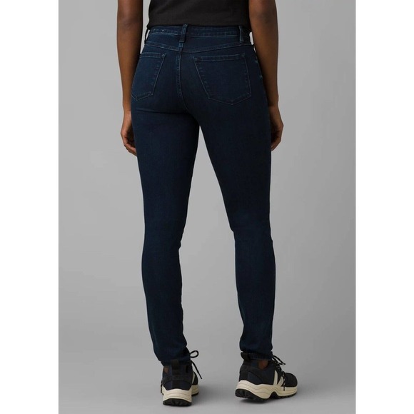 Prana Sienna Fitted True Blue Stretch Organic Tall Inseam 33" Size 8/29 NWT - Picture 5 of 12